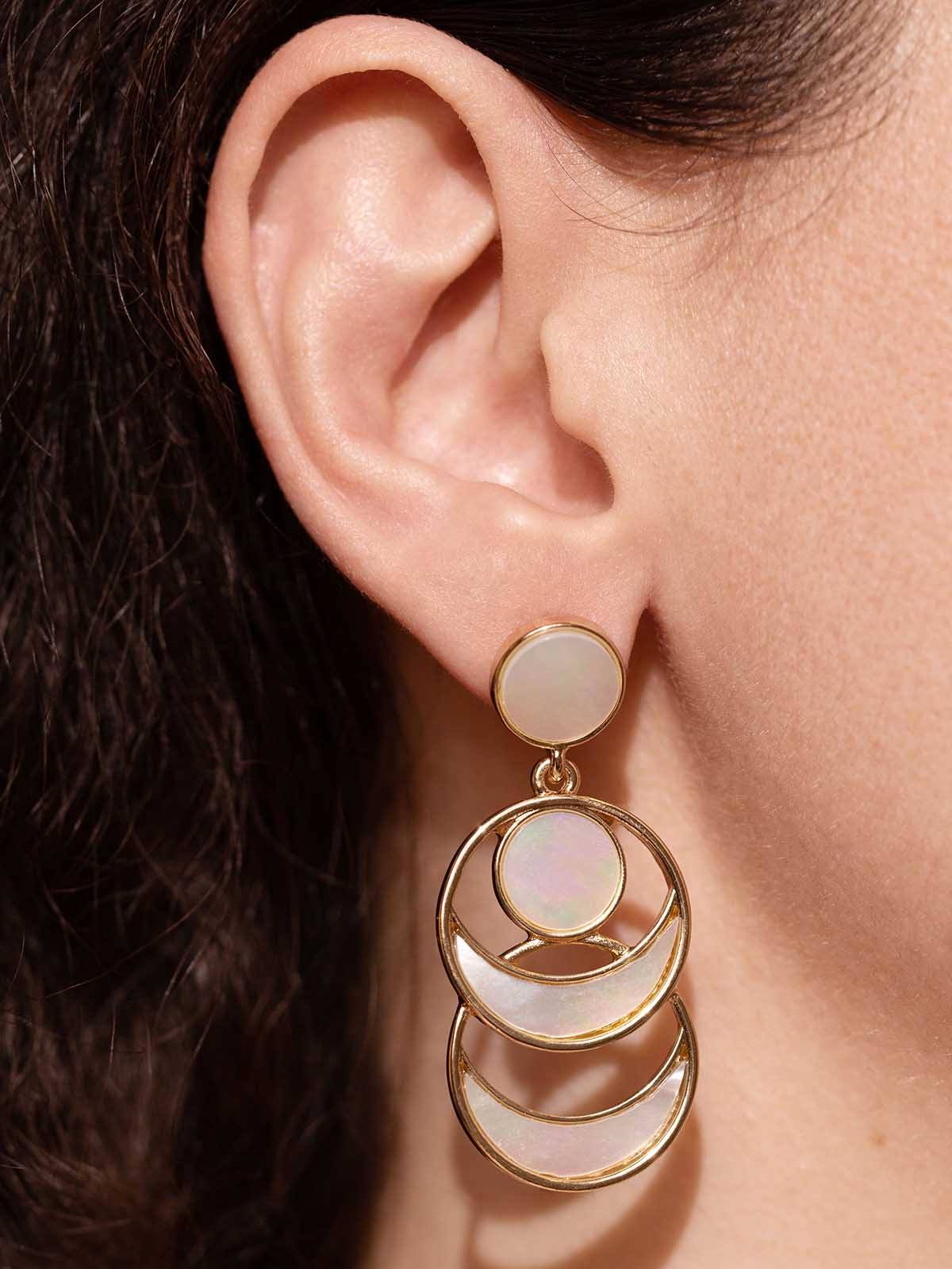 Ethnic Meaning|bohemian Multicolor Stone Dangle Earrings For Women - Ethnic  Tribal Jewelry